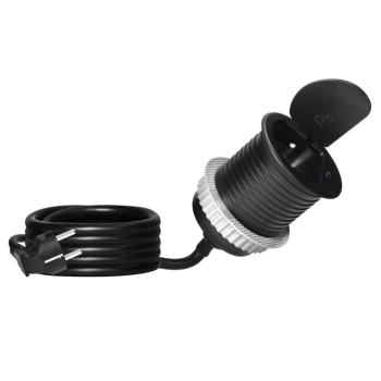 GNIAZDO MEBLOWE ORNO OR-GM-9040/B Ø6cm KABEL 1,9m 1xUSB